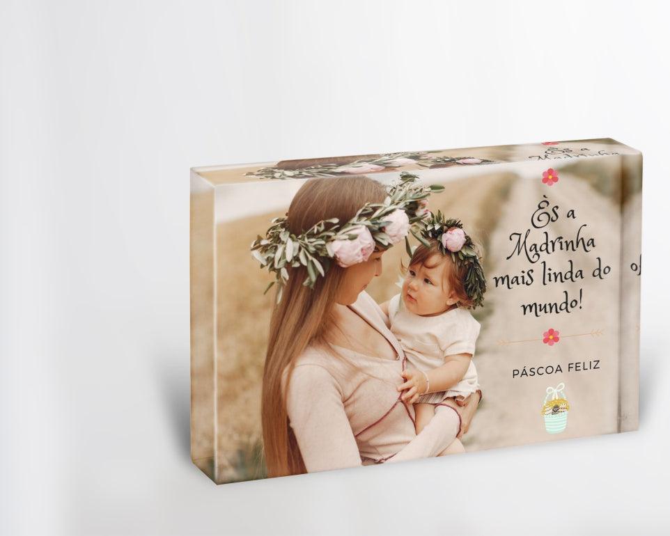 Presente Personalizado Com Foto Para Madrinha