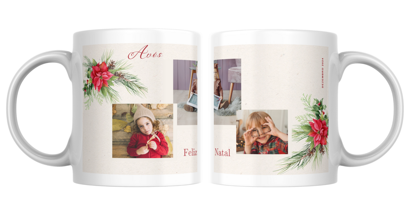 Caneca de Natal Personalizável