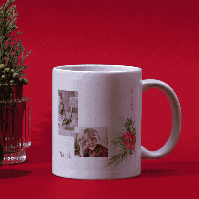 Caneca de Natal Personalizável