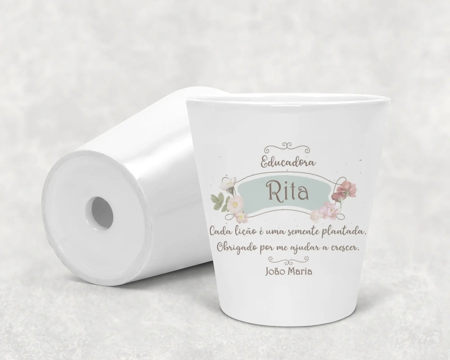 VASO EM CERÂMICA PERSONALIZADO "VINTAGE"