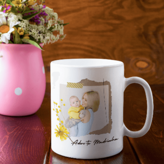 Caneca Para Madrinha "Spring Time" - Decor Presentes Personalizados