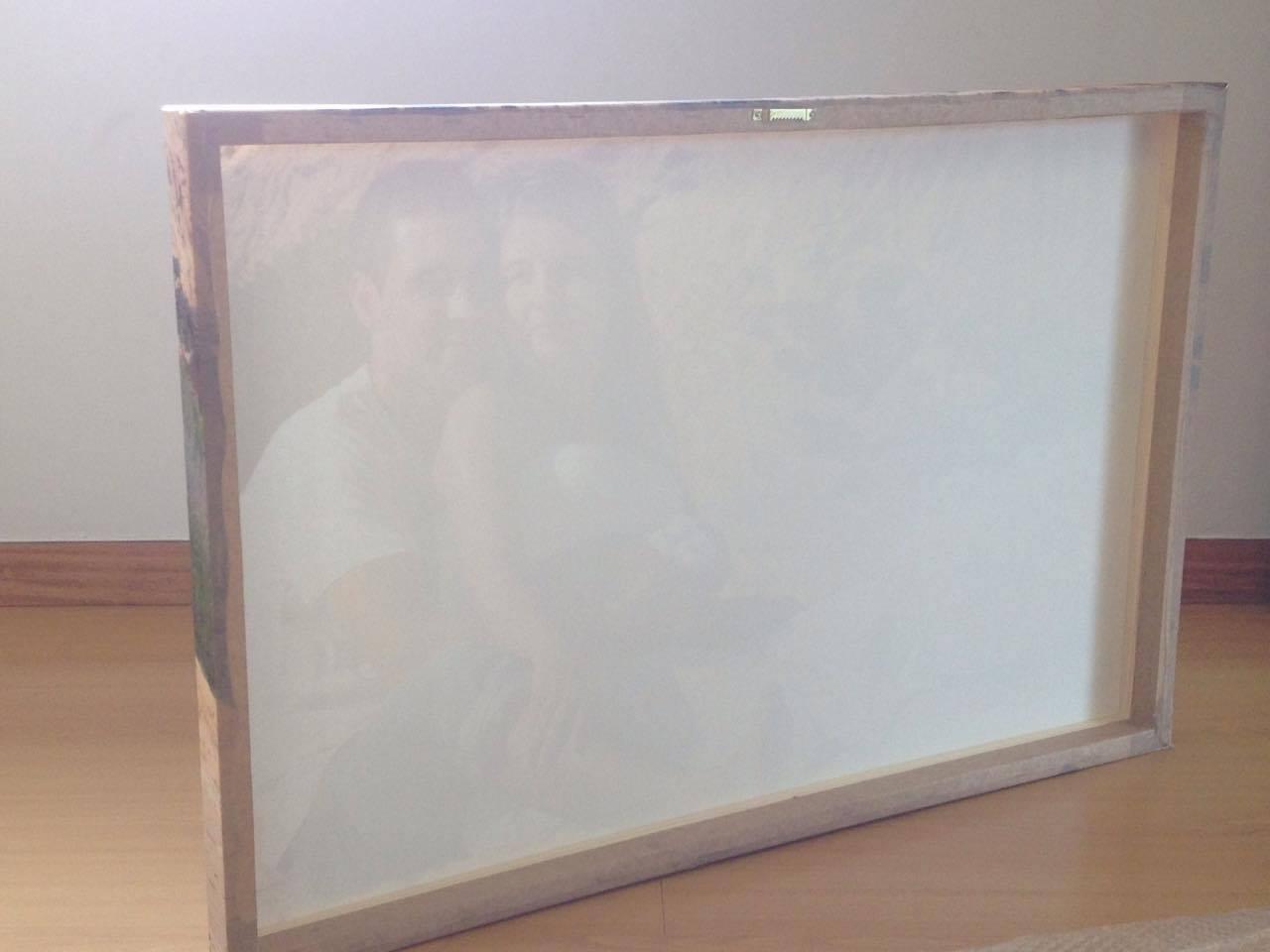 Tela 30cmx100cm Com Montagem De 3 Fotos - DECOR PRESENTES PERSONALIZADOS