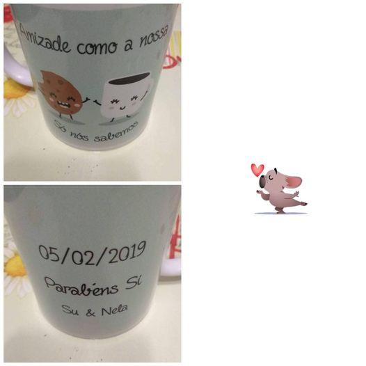 Caneca "Amizade Como A Nossa"" - DECOR PRESENTES PERSONALIZADOS