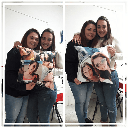ALMOFADAS PARA AMIGAS (Personalizada frente e verso) - DECOR PRESENTES PERSONALIZADOS