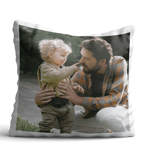 ALMOFADA PERSONALIZADA COM FOTO E TEXTO PARA O PAI - DECOR PRESENTES PERSONALIZADOS