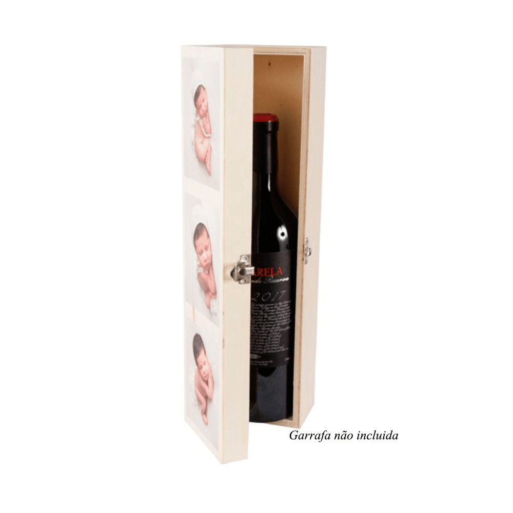 CAIXA PARA GARRAFA PERSONALIZADA - DECOR PRESENTES PERSONALIZADOS