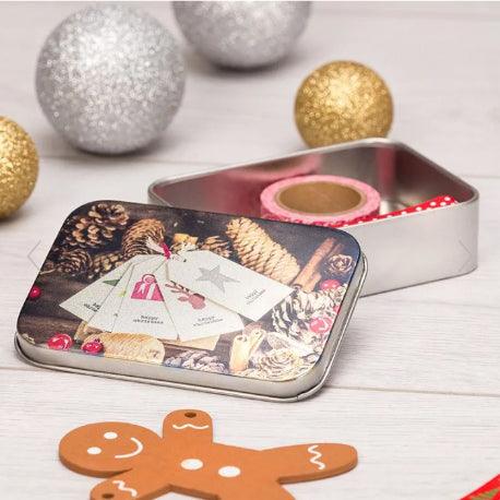 CAIXA RETANGULAR EM METAL PERSONALIZADA - DECOR PRESENTES PERSONALIZADOS