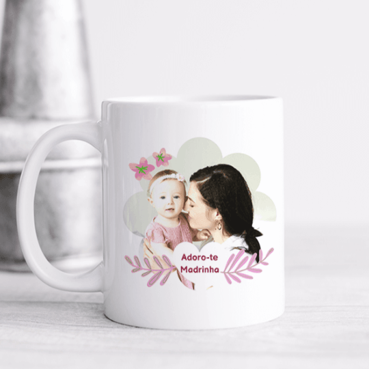 Caneca "Adoro-te Madrinha" - DECOR PRESENTES PERSONALIZADOS