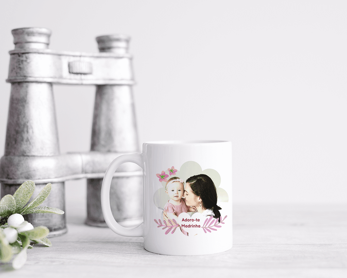 Caneca "Adoro-te Madrinha" - DECOR PRESENTES PERSONALIZADOS