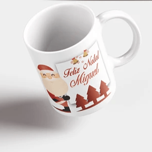 caneca natal com foto