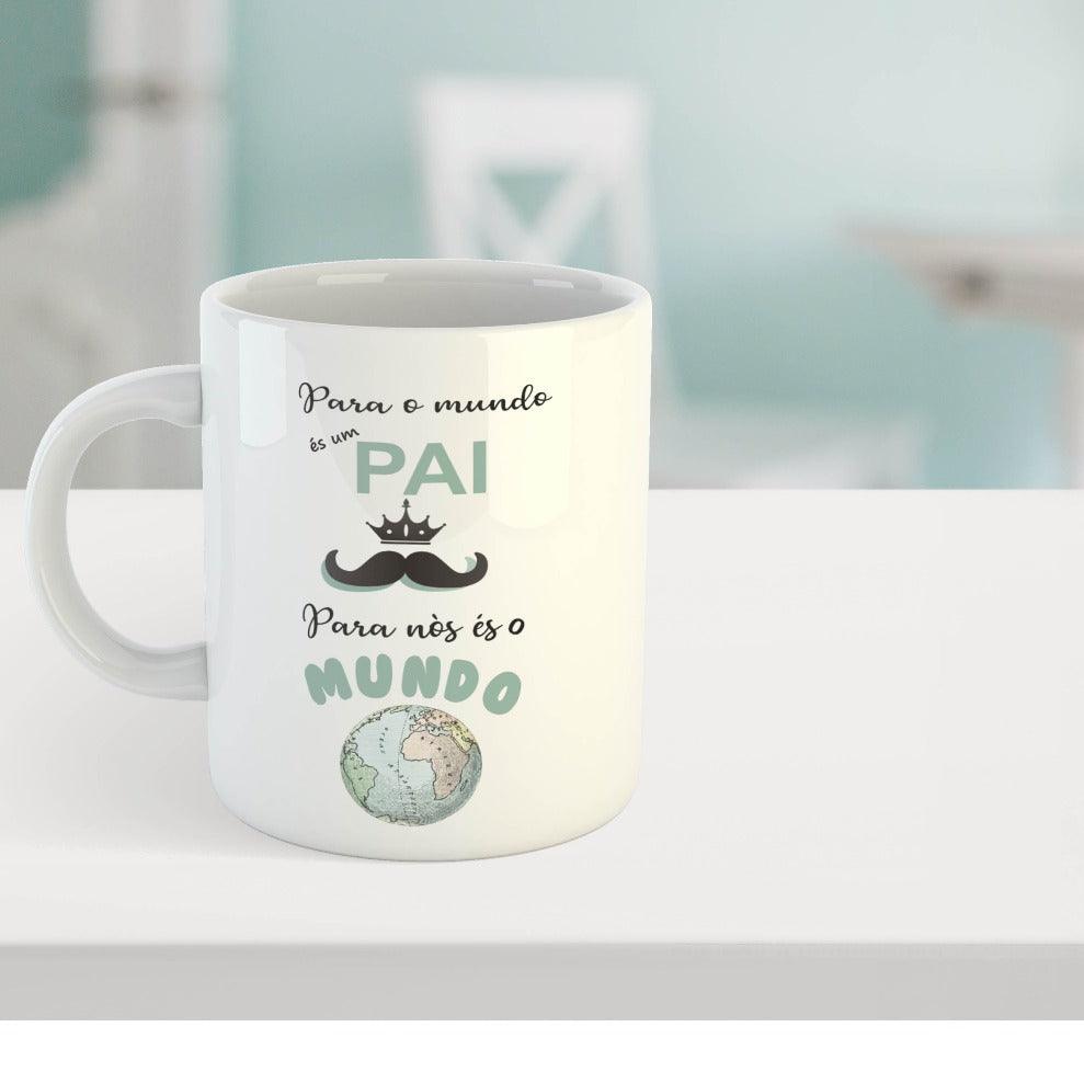 Caneca "Pai és o meu mundo" - DECOR PRESENTES PERSONALIZADOS