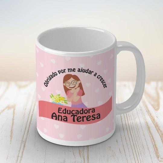 Caneca Personalizada "Educadora" - DECOR PRESENTES PERSONALIZADOS