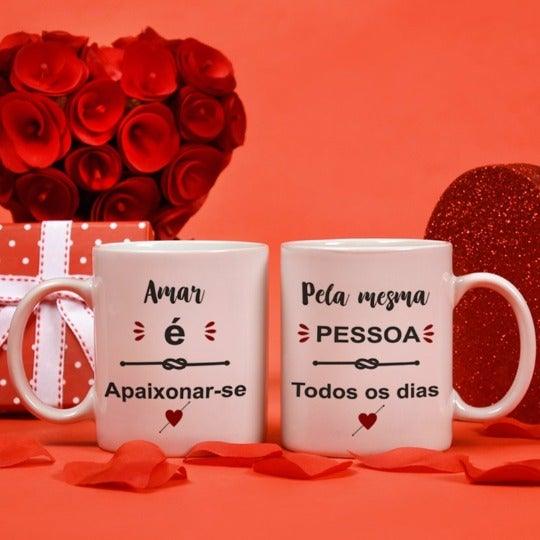 Conjunto De duas Canecas personalizadas Para Namorados - DECOR PRESENTES PERSONALIZADOS