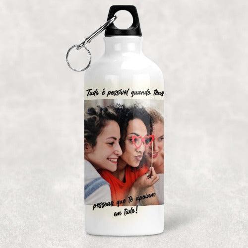 GARRAFA DE ALUMÍNIO PERSONALIZADA - DECOR PRESENTES PERSONALIZADOS