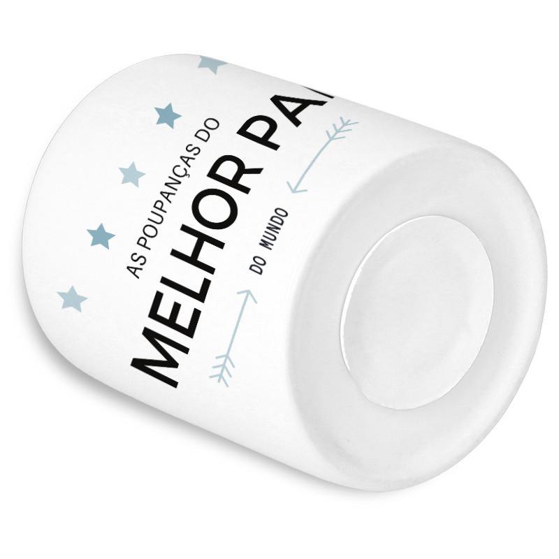 Mealheiro "Pai 5 Estrelas" Com Nome - DECOR PRESENTES PERSONALIZADOS
