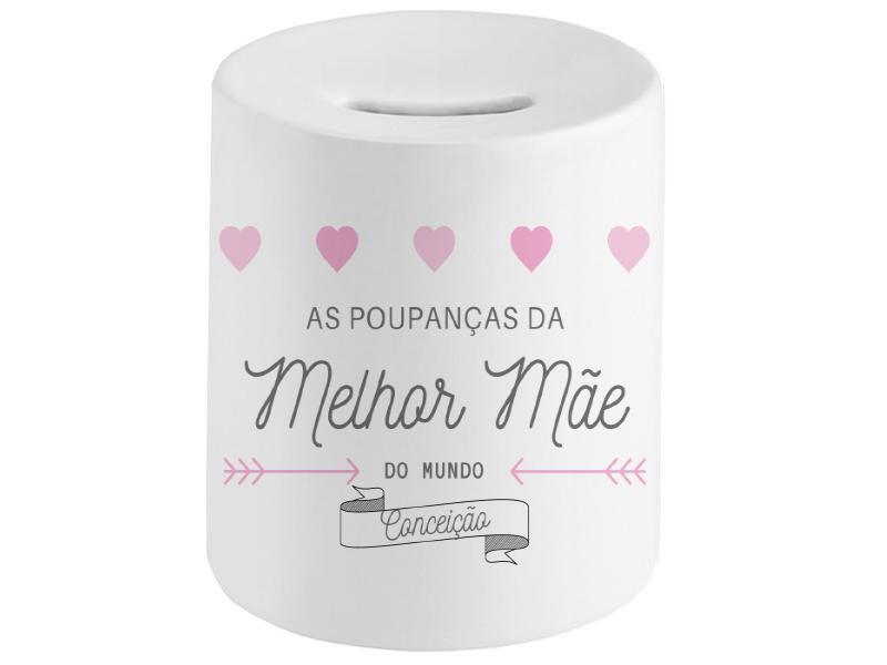 Mealheiro Personalizado "Melhor Mãe" - DECOR PRESENTES PERSONALIZADOS