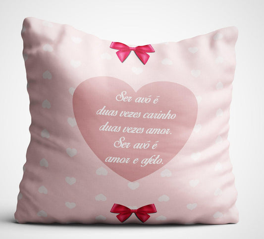 Almofada Dupla-Face "Sweet Moments" Avó - DECOR PRESENTES PERSONALIZADOS