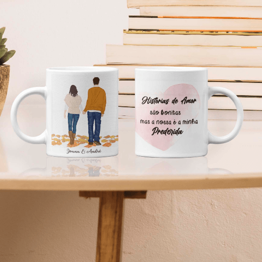 Conjunto De duas Canecas personalizadas Para Namorados - DECOR PRESENTES PERSONALIZADOS