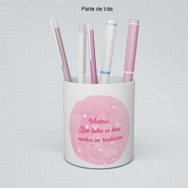 porta canetas em cerâmica