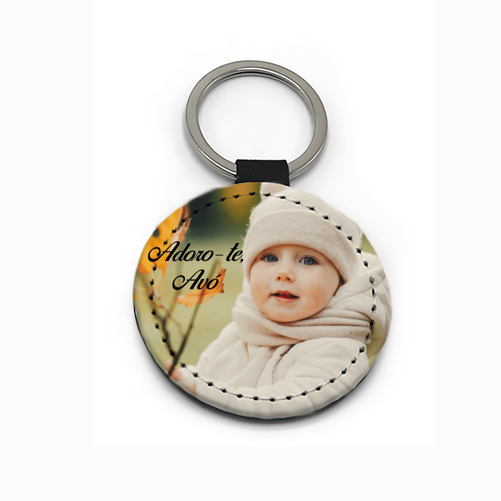 PORTA-CHAVES REDONDO PERSONALIZADO - DECOR PRESENTES PERSONALIZADOS