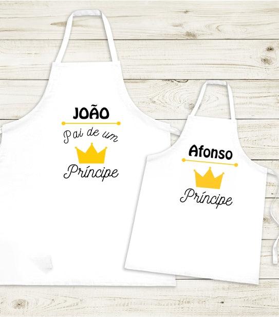 Conjunto De Dois Aventais "Pai & Filho" - DECOR PRESENTES PERSONALIZADOS