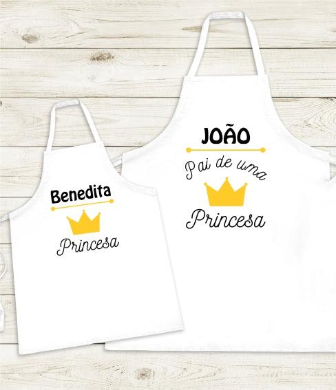 Conjunto De Dois Aventais "Pai & Filha" - DECOR PRESENTES PERSONALIZADOS