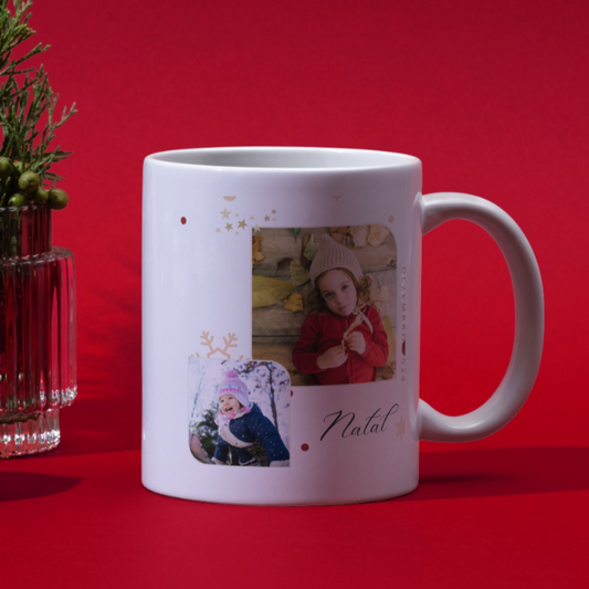 Caneca de Natal Personalizável