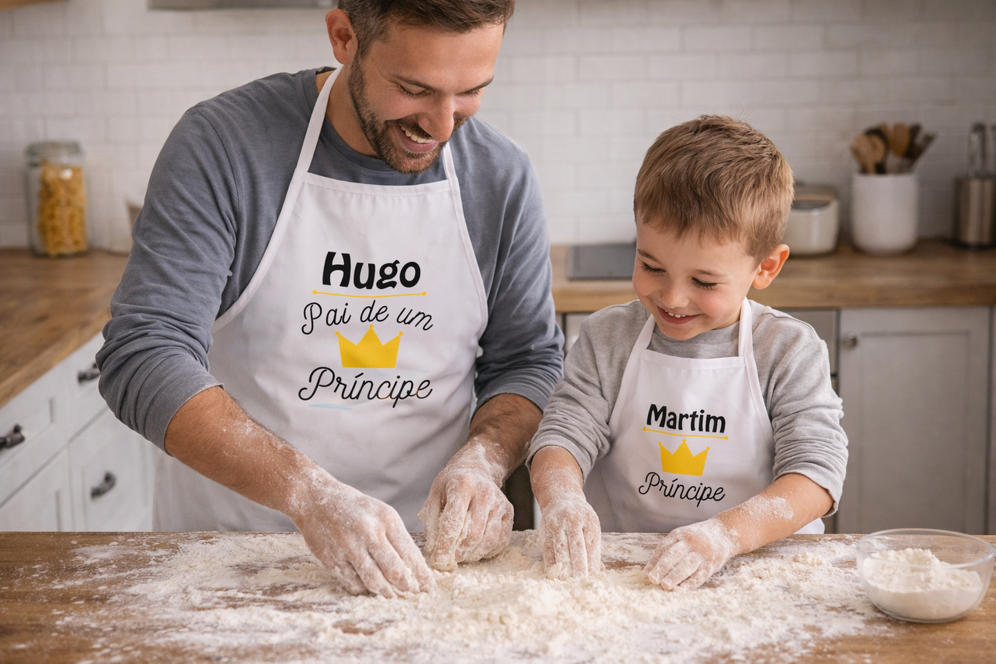 aventais pai e filho