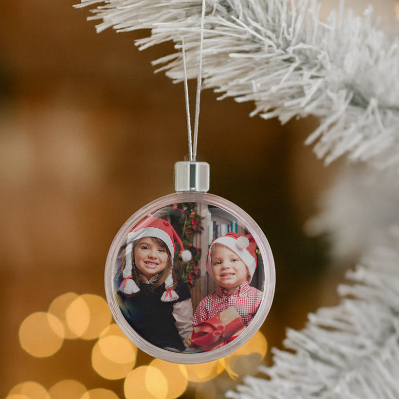 Bola de Natal Com Foto