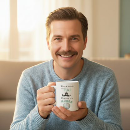 Caneca "Pai és o meu mundo"