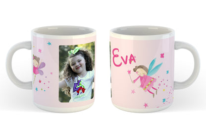 Caneca Personalizada Fada - Nome Personalizado para Bebés e Crianças
