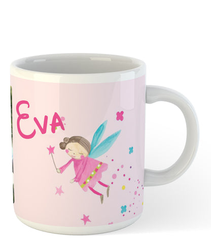 Caneca Personalizada Fada - Nome Personalizado para Bebés e Crianças