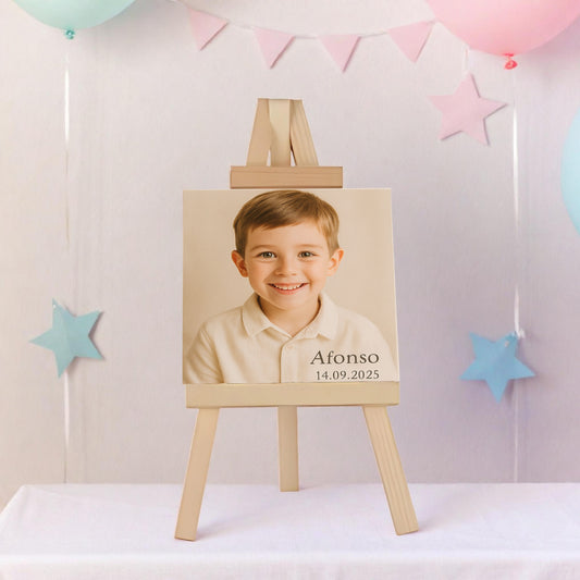 Mini Cavalete Personalizado em Madeira "O Meu Dia Especial"