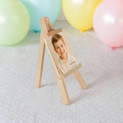Mini Cavalete Personalizado em Madeira "O Meu Dia Especial"