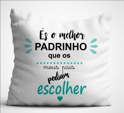 Almofada "Melhor Padrinho" - DECOR PRESENTES PERSONALIZADOS