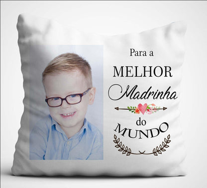 Almofada "Melhor Madrinha" - DECOR PRESENTES PERSONALIZADOS