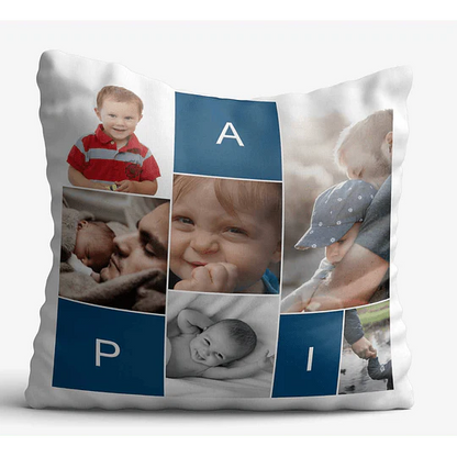 ALMOFADA PERSONALIZADA COM FOTO E TEXTO  PARA O PAI - DECOR PRESENTES PERSONALIZADOS
