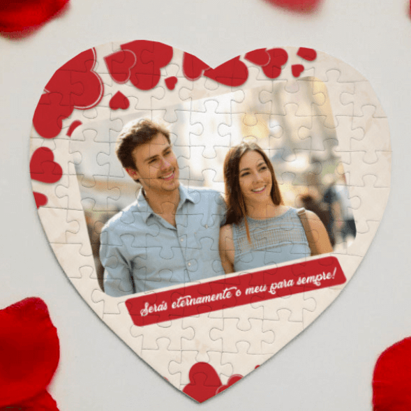 imprimir puzzle coração - puzzle personalizado com foto