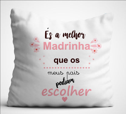 Almofada "Melhor Madrinha" - DECOR PRESENTES PERSONALIZADOS