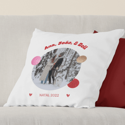 Almofada "Christmas Memories" - DECOR PRESENTES PERSONALIZADOS