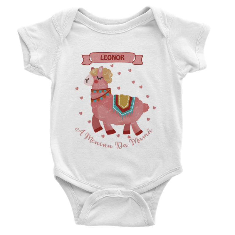 Bodie De Bebé Personalizado "Baby Llama" - DECOR PRESENTES PERSONALIZADOS