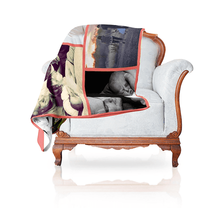 Manta Com Montagem de 12  Fotos e Texto - DECOR PRESENTES PERSONALIZADOS