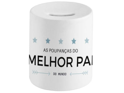 Mealheiro "Pai 5 Estrelas" Com Nome - DECOR PRESENTES PERSONALIZADOS