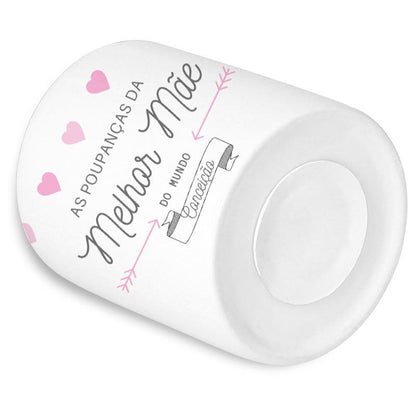 Mealheiro Personalizado "Melhor Mãe" - DECOR PRESENTES PERSONALIZADOS
