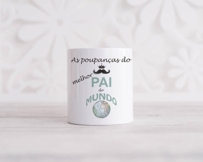 Mealheiro "Pai 5 Estrelas" Com Nome - DECOR PRESENTES PERSONALIZADOS