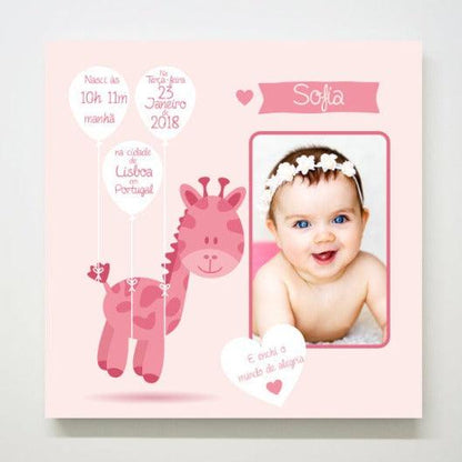 Tela Dados Do Nascimento - Decor Presentes Personalizados