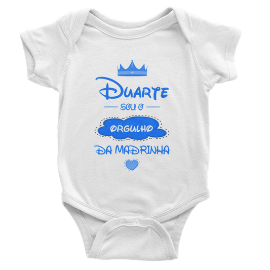 Bodie De Bebé Personalizado "Orgulho" - Azul - DECOR PRESENTES PERSONALIZADOS