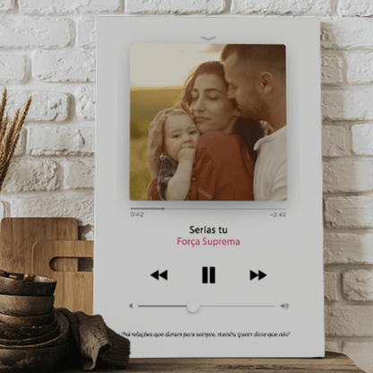 Tela "Playlist" Em Branco - DECOR PRESENTES PERSONALIZADOS