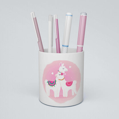 Porta-Canetas "Love Llamas" - DECOR PRESENTES PERSONALIZADOS