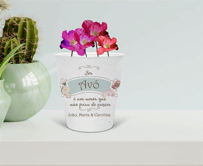 VASO EM CERÂMICA PERSONALIZADO